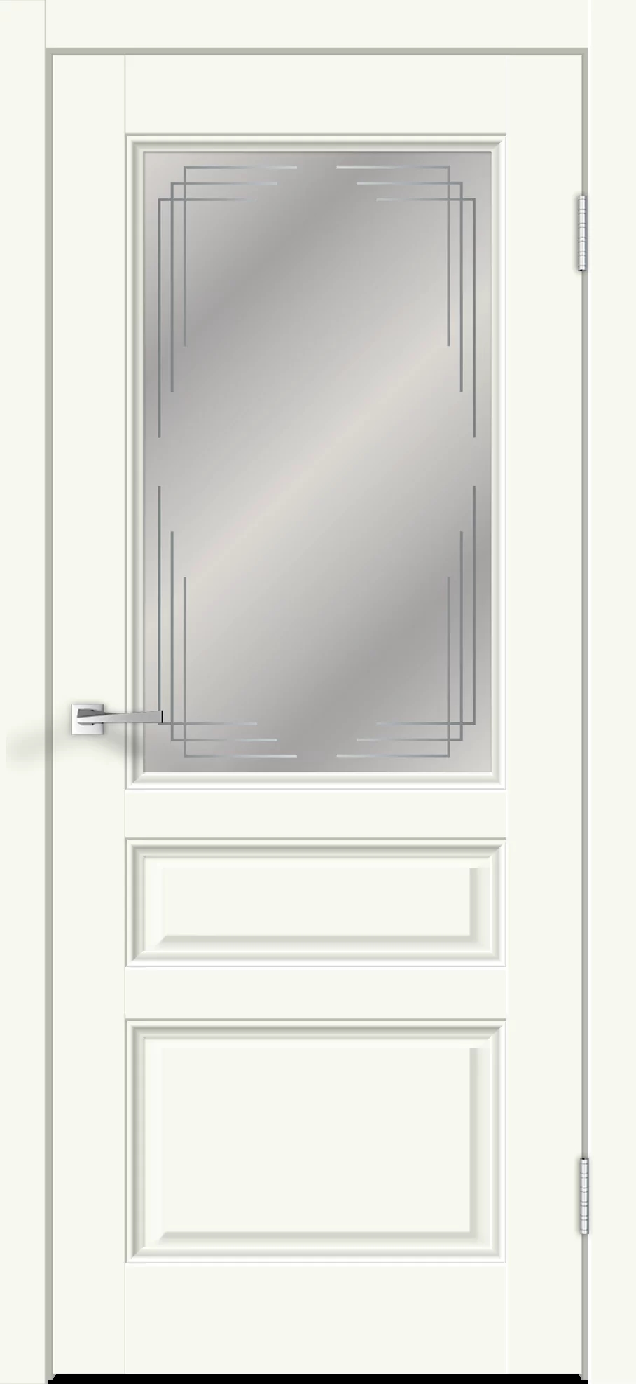 Դուռ Villa 3V молочный-(700*2000) 