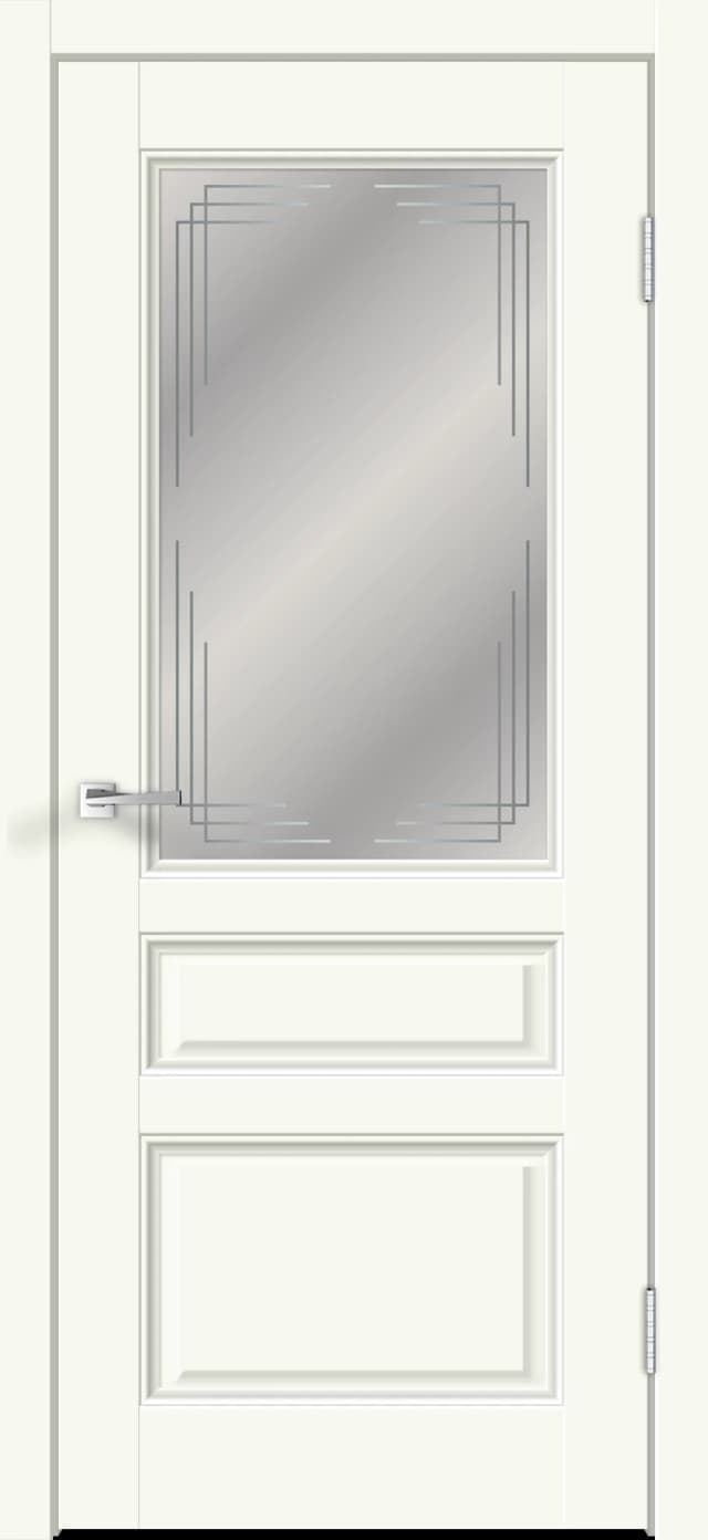 Դուռ Villa 3V молочный-(700*2000) 